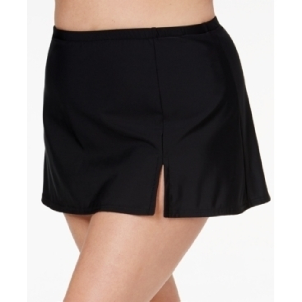 Plus Size Black Swim Skirt 22W - Swim Solutions Stylish & Comfortable
